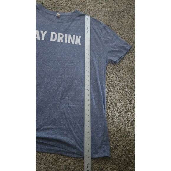Deep Eddy Vodka Day Drink T-shirt Mens Size 2X XXL Light Blue Soft Threadfast - Picture 8 of 10